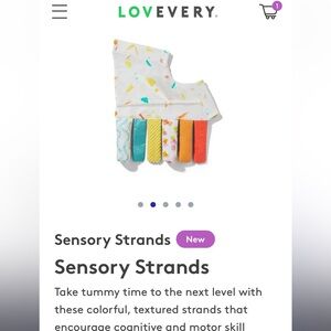 Lovevery Colorful Sensory Strands for Babies